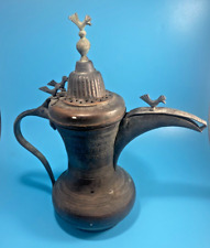 19th CEN. Antique Middle Eastern Dallah Turkish Ottoman Bronze Copper Coffee Pot