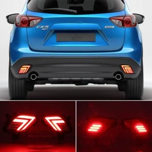 Rear Bumper Reflector Brake Fog DRL Indicator Light For Mazda CX-5 CX5 2013-2016 - Picture 1 of 9
