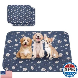 SweetBin Washable Dog Pee Pads, 2-Pack Absorbent Reusable Puppy Pads, Machine - Picture 1 of 5