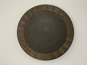 Pfaltzgraff Matika Shale Dinner Plate 10.75" Brown Textured Tribal Tiki Look - Picture 1 of 12