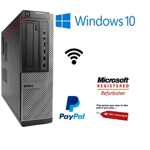 Dell Optiplex Core i5 i7 16GB RAM 2TB HDD SSD Windows 10 Desktop PC - Picture 1 of 6