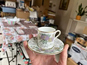 Wedgwood Avon floral demitasse cup and saucer nice - Picture 1 of 18