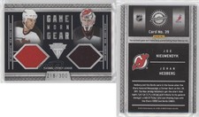 2011 Titanium Game-Worn Gear Dual Memorabilia Johan Hedberg Joe Nieuwendyk HOF