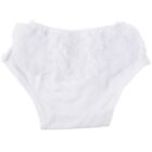 White Baby Girl Ruffle Bloomers Panties  Cover Image S P4E42251