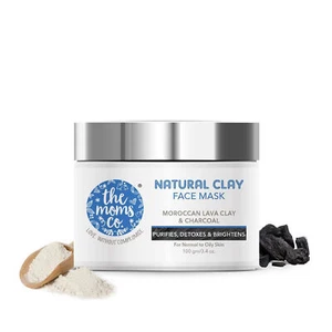 @ The Moms Co. Natural Clay Face Mask For Men & Women 100 Gram U085 - Picture 1 of 5