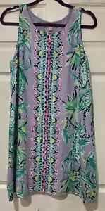 NWOT Lilly Pullitzer Sz L Lavendar Tropical Sheath Dress w/Liner Gorgeous! - Picture 1 of 4