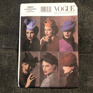 Fascinator Hat Sewing Pattern Vintage Vogue Accessories Headwear 6 Styles Uncut - Picture 1 of 12
