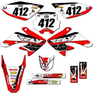 2004-2010 CRF 100 13 FLY Red Senge Graphics Kit Compatible with Honda - Picture 1 of 10
