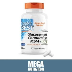 Doctor's Best Glucosamine Chondroitin MSM + UC-II 90 Veg Capsules | Joint Health - Picture 1 of 2