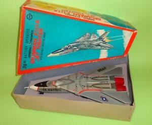 USA AIR FORCE JET FIGHTER F-111A PLANE AIRPLANE TIN BOXED GREEK LYRA GREECE '70s