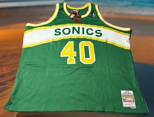 MITCHELL & NESS SEATTLE SUPERSONICS SHAWN KEMP 4XL BIG JERSEY SWINGMAN HWC NWT - Picture 1 of 8