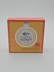 Organic Natural Honey infused with Natural Jelly, Honey Bee Pollen 24 Sachets - Picture 1 of 3