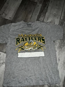 Magnolia Rattlers T Shirt Kids Size Large Gray Snake Print - Picture 1 of 2