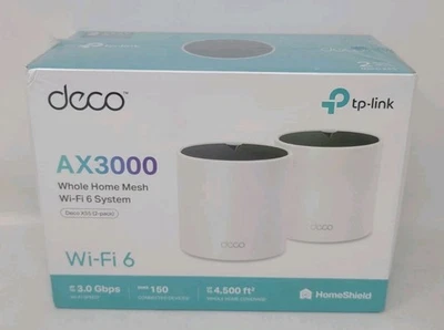 TP-Link Deco X55 AX3000 Whole Home Mesh Wi-Fi 6 System ( 2-Pack ) 4500 Sq. Feet - Image 1 of 4