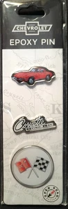 PINES CHEVY "CORVETTE STING RAY" 1 1/4" CADA UNO (3 JUEGOS) - Imagen 1 de 3