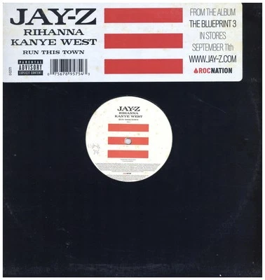 Jay-Z, Rihanna, Kanye West - Run This Town '09 12" US ORG!VG+/VG+ - Image 1 of 4