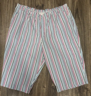 Capris Blair Mujer Rayas Cintura Elástica 24W Algodón/Poliéster Foto 1 de 4