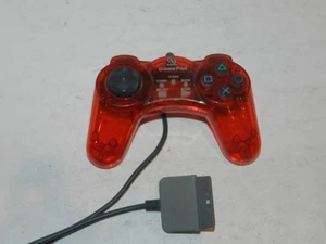 Red Interact Performance GamePad Controller Sony Playstation 1 PS1 Tested - Picture 1 of 3