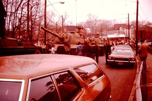 APRIL 1977 Military Tank On Street Fujifilm Slide BT-A - Picture 1 of 1