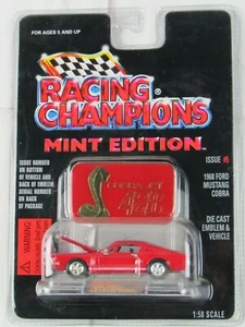 Ford Mustang Cobra 1968 edición como nueva #5 Racing Champions rojo - Imagen 1 de 5