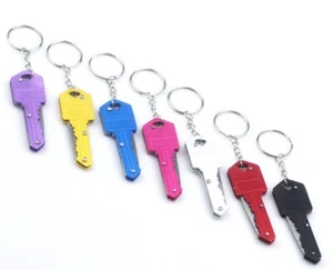 Portable Pocket Key Shape Mini Key Chain Knife (Several Colors to Choose From) - Picture 1 of 3