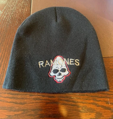 Gorro tejido con banda RAMONES - Gorro color negro - Licencia oficial - NUEVO Foto 1 de 4