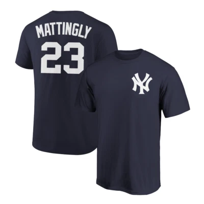 Camiseta Don Mattingly New York Yankees Nombre y Número Camiseta Jersey Suave Foto 1 de 3