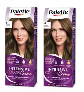 2x Schwarzkopf Palette Intensive Color Creme 6 Dark Blonde - Picture 1 of 3