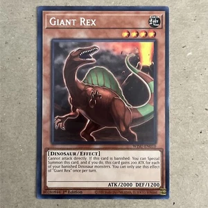 Yu-Gi-Oh! TCG Giant Rex Wild Survivors WISU-EN010 1st Edition Rare - Picture 1 of 2