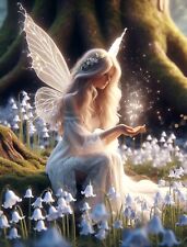 STUNNING ANGEL FAIRY WINGS CANVAS PICTURE PRINT WALL ART