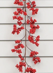 6ft Red Berry Garland Christmas Decoration 12601 - Picture 1 of 3