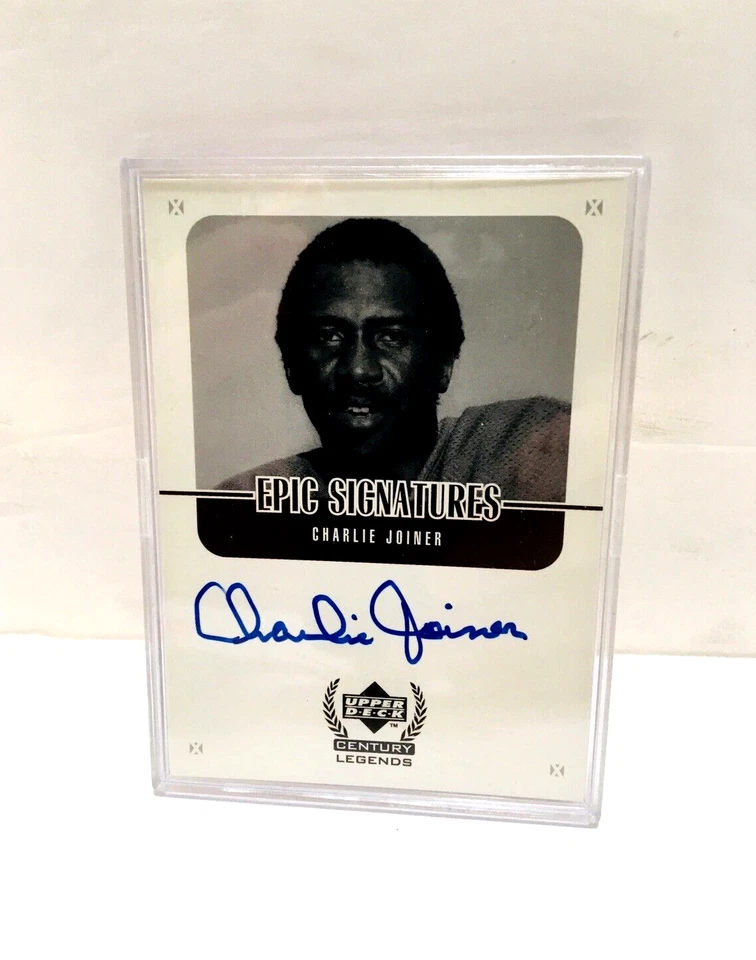1999-00 Upper Deck Century Legends Epic Signatures Charlie Joiner auto #CJ - Image 1 of 4