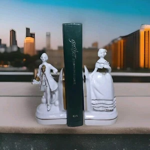 George & Martha Washington Porcelain Bookends 7.25"H - Picture 1 of 9