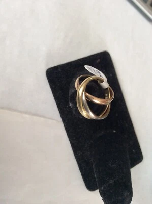 18k Signed Cartier Tri Band - Image 1 of 4