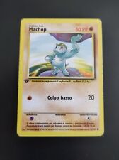 Pokemon Machop 52/102 Set Base Prima Edizione Wizards ITA Carte Vintage