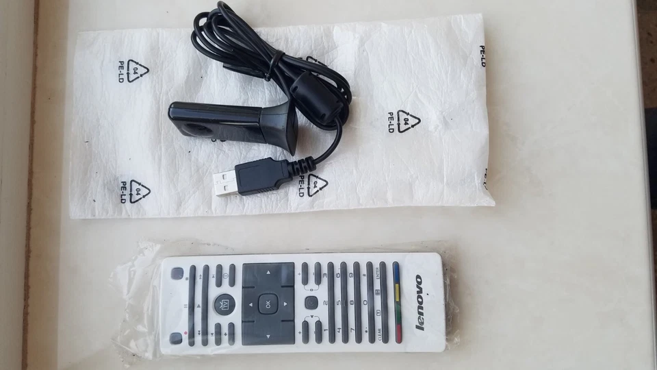 Lenovo Media Center Remote Control RC2604315 USB IR Receiver OVU710019/01 - Image 1 of 2