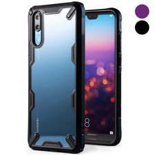 For Huawei P20 | Ringke [FUSION-X] Shockproof Clear PC Back TPU Armor Case Cover