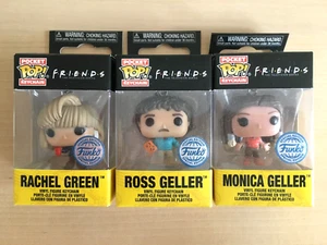 Funko Pocket Pop! Freunde Schlüsselanhänger: Ross, Rachel, Monica Sonderedition - Bild 1 von 3