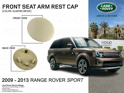 Land Rover LR4 2009-2013 asiento delantero reposabrazos tapa cubierta beige almendra LR008323-SPT Foto 1 de 2