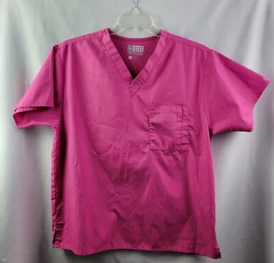Wonderwink Everyday Scrub Top Womens Size Med Pink Pit To Pit 22in - Image 1 of 4