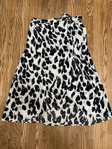 Newchoice gonna donna boho leopardata alta bassa spacco estate spiaggia gonna midi avvolgente - Foto 1 di 4