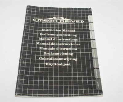 Sega Mega Drive Console Instruction Manual 1991 Printed In Hong Kong - Image 1 of 4