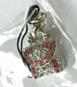 Bolso de Mano Cartera Teléfono Celular Dije PInk Cristal Austríaco Joyería Regalo Dama de honor Nuevo con etiquetas - Imagen 1 de 3