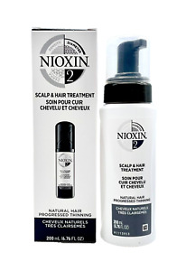 Nioxin System 2 Scalp & Hair Treatment for Thinning 6.76 oz NEW 100% Authentic
