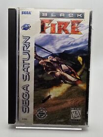 Black Fire (Sega Saturn, 1996) Tested Missing Foam