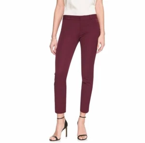 Banana Republic Sloan Fit Pants 8 Jewel-Tone Red Stretch Cotton Twill Ankle - Picture 1 of 5