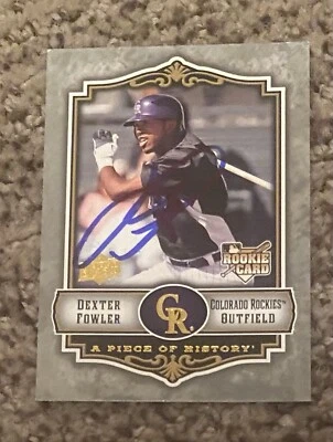 Upper Deck A Piece of History 2009 - #116 Dexter Fowler (RC) firmado automático  Foto 1 de 2
