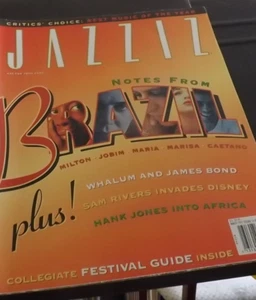 JAZZIZ MAGAZINE w/CD MARCH 97 NOTES FROM BRAZIL: MILTON NASCIMENTO JOBIM ETC - Bild 1 von 2