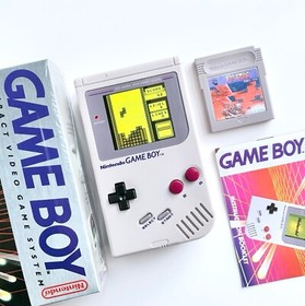 ⭐️NEW CUSTOM BACKLIT GREY NINTENDO GAMEBOY ORIGINAL GAME BOY DMG IPS BACKLIGHT