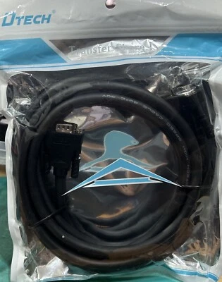 DTech dt-v003vga 3+6 m/m HD cable 3m  Male/Male Cable New In Package - Image 1 of 4